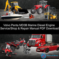 Volvo Penta MD3B Marine Diesel Engine Service/Shop & Repair Manual PDF Download Default Title