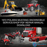 1972 POLARIS MUSTANG SNOWMOBILE SERVICE/SHOP PDF REPAIR MANUAL DOWNLOAD Default Title