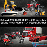 Kubota L2900 L3300 L3600 L4200 Workshop Service Repair Manual PDF Instant Download Default Title