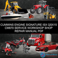 CUMMINS ENGINE SIGNATURE ISX QSX15 CM870 SERVICE WORKSHOP SHOP REPAIR MANUAL PDF Default Title