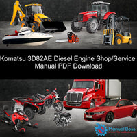 Komatsu 3D82AE Diesel Engine Shop/Service Manual PDF Download Default Title